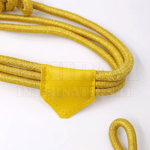 Decorative Customized Gold <b>Braided</b> Metallic <b>Cord</b> 16 Strand Coated Aiguillettes for Garment Use Luxury Style Round Shape - Product Image 5