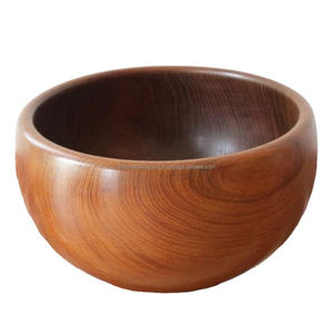 Cuenco para servir vajilla, cuencos profundos de Acacia Real personalizados, cuencos de fruta terminados seguros para alimentos de madera duraderos de la mejor calidad reutilizables - Product Image 1