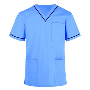 Comfortable <b>Scrub</b> <b>Top</b> Only V Shape Nurse Hospital Wear Shirts, Require Design Custom Design V & O Neck Nurse Shirts - Product Image 6