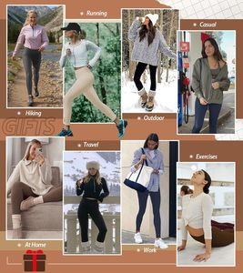 Women High Waist Black <b>Leggings</b> Slim Fit Knitted Cotton Winter Casual Solid Color Breathable Quick Dry Thermal Vintage <b>Crop</b> - Product Image 5