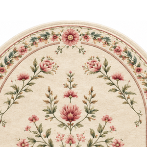 Alfombra de Lana Hecha a Mano Phool Saanjh, Alfombra de Diseño Artesanal de Primera Calidad - Product Image 4