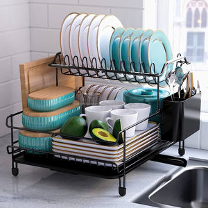 Simple And Strong Metal Drainer Rack Suitable For Any <b>Sink</b> Providing Reliable Drying For Everyday Kitchenware - Product Image 1