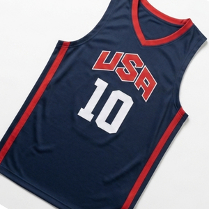 USA Basketball Jersey Set Unisex Mandarin Collar 100% Polyester Moisture Wicking <b>Athletic</b> Fit Team Uniforms Adult Size UV - Product Image 4