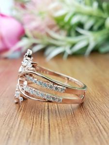 แหวนแต่งงานทรงทันสมัย D'VINS JEWELS ประดับเพชรทรงบริลเลียนต์ สี D ขาว โรสโกลด์ สำหรับทองคำที่ได้รับการรับรองจากห้องปฏิบัติการ - Product Image 5