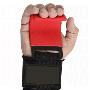 Lifting Hooks Durable Fitness Hooks Heavy Duty Steel Hook Support Wrist <b>Straps</b> for Weightlifting Strength Training Powerlifting - Product Image 5