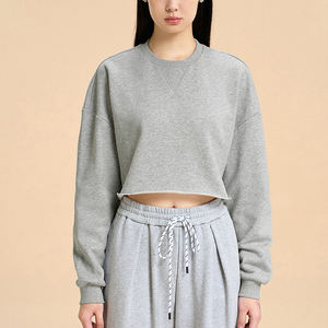 Crop top personnalisé respirant pour femme, T-shirts unis à manches courtes pour le sport et les loisirs, en promotion - Product Image 5