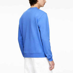 เสื้อสเวตเชิ้ตคอกลมโอเวอร์ไซส์ผ้าคอตตอนผสมเนื้อหนาคุณภาพสูงสำหรับผู้ชาย สไตล์สตรีทแวร์ พิมพ์ลายเรียบ ผ้าฟลีซสำหรับฤดูหนาว - Product Image 2