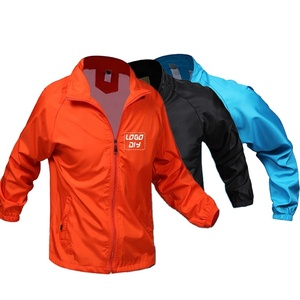 Chaqueta cortavientos de nuevo diseño de publicidad, chaquetas cortavientos con cremallera de manga larga personalizadas con impresión de logotipo - Product Image 2