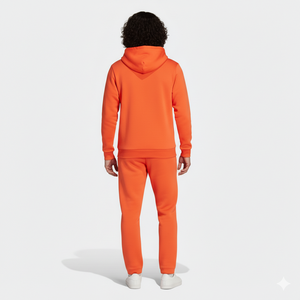 ชุดเซ็ตสองชิ้นสไตล์สตรีทแบบสั่งทำพิเศษ คุณภาพสูง พร้อมงานปักและสกรีนลายแบบสั่งทำ เสื้อฮู้ดซิปแบบ unisex กางเกงขาสั้น - Product Image 4