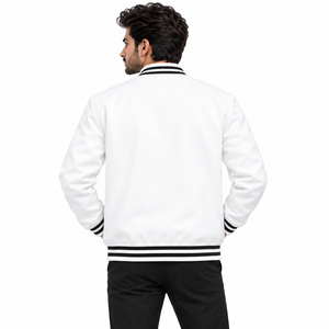 Ropa exterior personalizada y elegante con chaquetas varsity para hombre, con forro suave y estilo moderno para uso diario. - Product Image 2