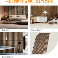 Panneaux muraux en bois massif personnalisés, insonorisants et absorbants le son, panneaux 3D à installer soi-même, protection classique moderne pour salle de bain, entrepôt, hall