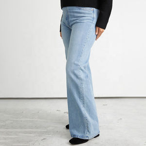 Jean décontracté Y2K streetwear taille haute ample et respirant en crêpe pour femme, grande taille, de haute qualité - Product Image 2