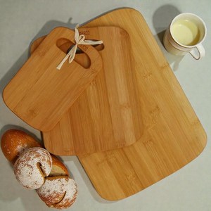 ชุดเขียงไม้ไผ่3ชิ้นเขียงไม้สำหรับเตรียมอาหารในครัวเขียงไม้เป็นมิตรต่อสิ่งแวดล้อมพร้อมที่จับ - Product Image 4