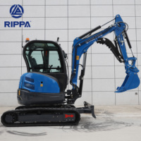 Livraison gratuite Fabricant d'excavatrices EPA Kubota Moteur Petite sur chenilles d'occasion agricole Mini excavatrice à vendre