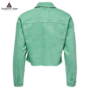 Factory Made New Arrival Long Sleeve <b>Women</b> <b>cropped</b> <b>jeans</b> <b>jacket</b> Custom Design Cheap Price Wholesale Men Winter <b>Jacket</b> - Product Image 2