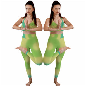 Conjunto de Yoga para Mujer, Elegante Conjunto Deportivo de Dos Piezas con Tecnología de Absorción de Humedad, Traje Atlético Ligero - Product Image 3