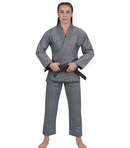 Kimonos BJJ personnalisés de haute qualité pour femmes, ensemble de vêtements de sport d'arts martiaux, conception de logo privé OEM, vente en gros, 100% coton pour adultes - Product Image 1