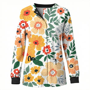 Uniformes de Esteticista Personalizables con Estampado, Bata Médica de Manga Larga con Bolsillos de Parche, Precio al por Mayor, Chaquetas Médicas - Product Image 6