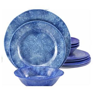 ชุดจานเมลามีนสีขาวสวยหรู เหมาะสำหรับการจัดโต๊ะอาหารสไตล์มินิมอล - Product Image 1