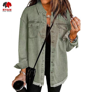 Ryan Pro Gear <b>Customized</b> <b>Denim</b> <b>Jacket</b> For Women Breathable and Comfortable Fabric with <b>Customized</b> Logo OEM Design - Product Image 1