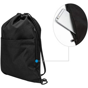 Sac à cordon personnalisé en polyester pas cher pour la gym et le sport, sacs à cordon de sport, sacs à dos à cordon - Product Image 3