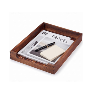 High Quality Pine Wood Letter Tray Multi-Functional Desktop <b>File</b> <b>Organizer</b> for Office & Home Decor from Vietnam - Product Image 1