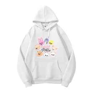 Sweat à capuche en coton brodé avec lettres KPOP Idol Stray Kids STAY, style décontracté d'hiver - Product Image 3