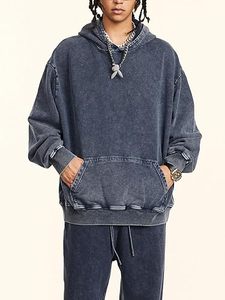 เสื้อสเวตเชิ้ตผู้ชายสำหรับฤดูหนาว ผ้าฟลีซฟอกสี ผสมผ้าฝ้ายและโพลีเอสเตอร์ พิมพ์โลโก้ตามสั่ง ทรงปกติ เป็นมิตรต่อสิ่งแวดล้อม ขายส่ง - Product Image 3