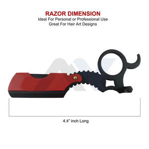 Rasoir de Barbier Classique à Lame Droite Professionnel, 10 Lames Premium, Qualité Salon, Rasoir Shavette pour Hommes, Soins Masculins - Product Image 3