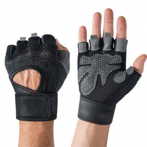 Guantes de Levantamiento de Pesas para Gimnasio y Entrenamiento Físico |   Guantes de Powerlifting sin Dedos con Malla Antideslizante para Fisicoculturismo y Crossfit - Product Image 2