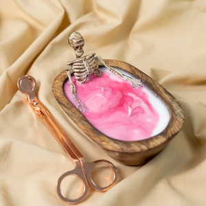Bougie squelette d'Halloween, bougie crâne gothique effrayante pour fête d'Halloween, décoration de maison, décoration de table pour maison hantée, cadeau - Product Image 1