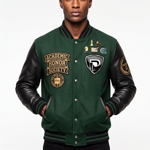 Chaqueta Bomber Varsity Personalizada Dumela para Hombre, Bordada, Corte Regular, Ropa de Invierno, Resistente al Viento, Servicio OEM - Product Image 2