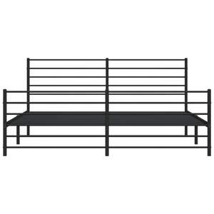 โครงเตียงเหล็กเคลือบสีดำ ขนาด 76x80 นิ้ว เตียงโลหะ - Product Image 6