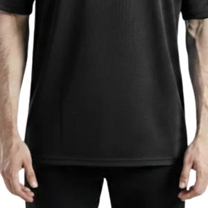 Camiseta Deportiva Negra para Hombre, Cuello Redondo, Algodón Premium, Transpirable, Suave, para Gimnasio, Fitness, Entrenamiento, Uso Casual, Logotipo Personalizado, OEM, ODM - Product Image 6