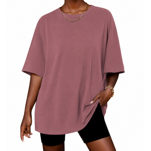 Camiseta Holgada de Manga Corta para Mujer, Estilo Casual, Transpirable, Talla Grande, para Primavera/Verano, OEM/ODM - Product Image 4