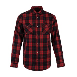 Camisa de Franela para Hombre, Color Morado Marino a Cuadros, Algodón Cepillado, Doble Bolsillo, Corte Clásico, Duradera, Casual - Product Image 2