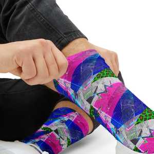 2026 Custom Crew <b>Socks</b> Men Summer Daily Wear Custom <b>Socks</b> Geometric Pattern Print Digital Printing Breathable Knitted <b>Socks</b> - Product Image 6