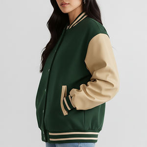 Chaqueta Varsity 100% Lana a Precio de Mayoreo, Diseño de Logotipo Bordado Personalizado, Chaqueta de Manga Larga Transpirable de Alta Calidad - Product Image 2