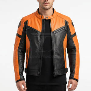 Blouson de moto pour homme avec protections, tissu résistant et ajustement réglable pour la conduite sur route - Product Image 3