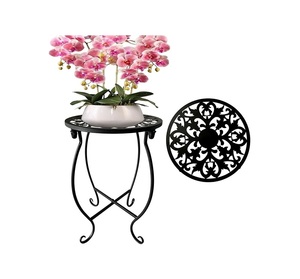 Soporte de hierro para macetas de fabricante OEM con elegantes estantes, adecuado para exhibir macetas, hierbas y plantas decorativas. - Product Image 5