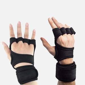Gants de fitness unisexes en cuir à demi-doigts pour la musculation, l'exercice, le sport et la gym (vente en gros) - Product Image 2