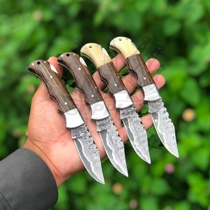 UA Supplies Handmade Copper Damascus Steel Gentleman <b>Folder</b> Distinctive Layered Clip Point Blade Industrial Grade Premium Knife - Product Image 1