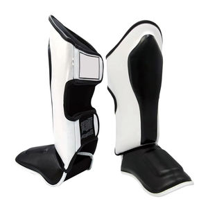 High Quality Customized Cowhide Leather <b>Shin</b> <b>Guards</b> <b>MMA</b> and Boxing Training Leg Protection for Men and Women wholesale pricevv - Product Image 4