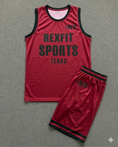 Uniformes de Baloncesto Personalizados Rexfit Sublimados, Tallas Grandes, Reversibles, para Hombre, Últimos Modelos de Conjuntos de Uniformes de Equipo de Baloncesto - Product Image 4