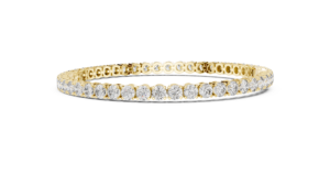 Opulent Mossanite Diamond Colección de pulseras de 14K Acabado exquisito en oro blanco amarillo rosa y precio de plata - Product Image 4