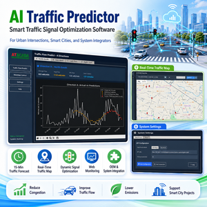 Logiciel intelligent de prévision des feux de circulation pour l'optimisation des intersections urbaines |   Prédicteur de trafic IA – Disponible pour les fabricants d'équipement d'origine (OEM) - Product Image 1