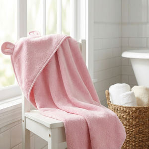 Serviette à capuche extra large pour bébé, 100% coton, éponge épaisse, surdimensionnée, pour nouveau-nés, tout-petits, enfants, douce, absorbante, tissée, pour la salle de bain, la crèche - Product Image 4