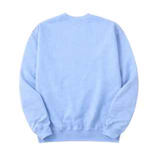 Sudadera con cuello redondo Jack and Jill, sudadera con estampado gráfico de nubes de palabras en azul para hombres y mujeres, ropa informal, sudadera de manga larga - Product Image 5