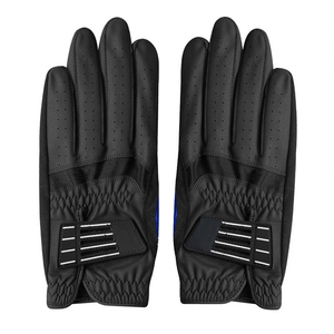 Best Selling Left Hand Golf Glove Genuine Sheepskin Durable Breathable Adjustable Wrist <b>Strap</b> Hook Loop Closure for Men - Product Image 2