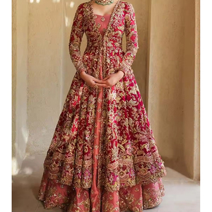 Pakistani Modern Bridal Wedding <b>Dresses</b> Floor-Length A-Line Beaded Lace Embroidery Eco-Friendly Modest Evening Wear - Product Image 5